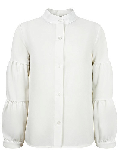 Кремовая Блуза с воздушными рукавами FRACOMINA - 1034509185363 - Фото 1