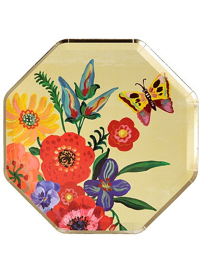 Набор одноразовых тарелок с цветочным принтом 8 шт. Meri Meri - 2294520080507 - Фото 10