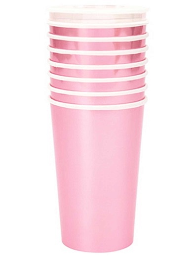 Набор одноразовой посуды 8 шт. розового цвета Meri Meri - 2294520081160 - Фото 2