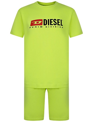 Пижама неоново-желтого цвета Diesel - 0214519271145 - Фото 1