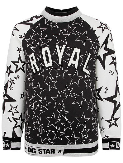 Свитшот с принтом звёзды royal Dolce & Gabbana - 0084519070891 - Фото 1