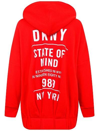 Красная Толстовка с принтом на спине DKNY - 0074509181126 - Фото 2