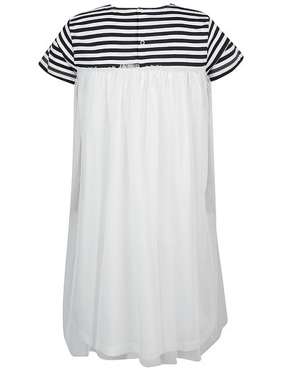Платье в полоску с  белой спиной Il Gufo - 1053809971162 - Фото 2