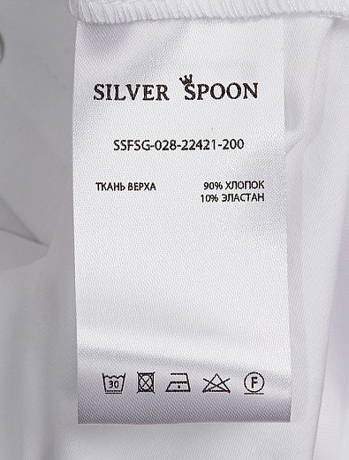 Блуза трикотажная на кнопках SILVER SPOON - 1034509080361 - Фото 6