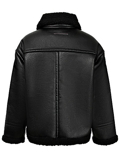 Куртка из искуственной кожи MM6 Maison Margiela - 1074509280019 - Фото 2