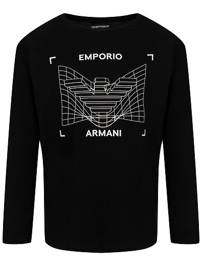 Лонгслив с графичным принтом EMPORIO ARMANI - 4164519386201 - Фото 1