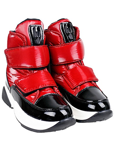 Красные ботинки на липучках Jog Dog - 2034509185348 - Фото 1