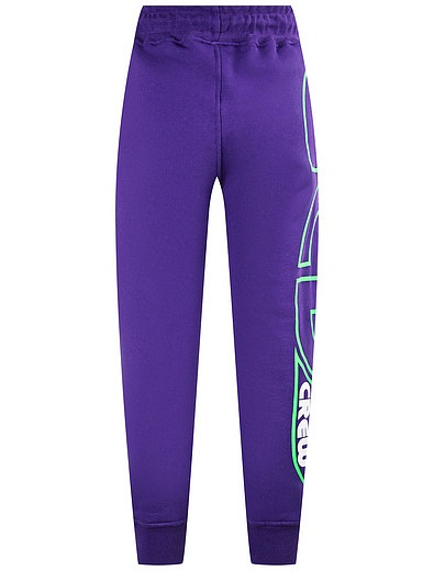 Фиолетовые спортивные брюки GCDS mini - 4244519185551 - Фото 2