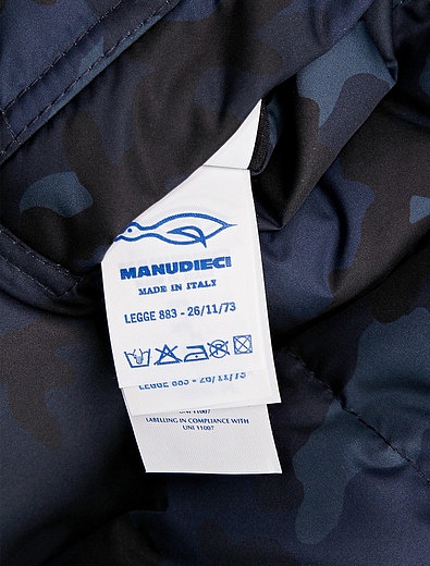 Пуховая куртка с принтом милитари Manudieci - 1071419980619 - Фото 4
