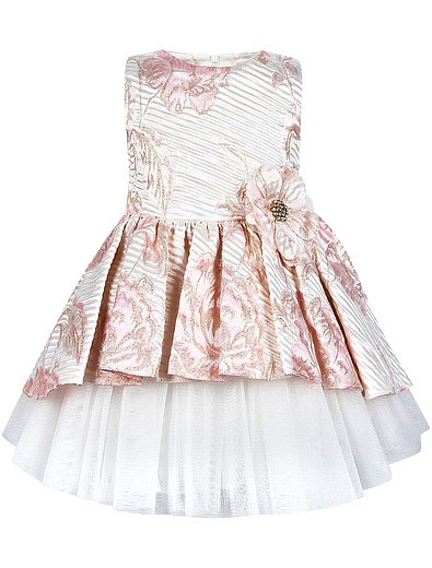 Платье с ассиметричной юбкой и объёмным цветком David Charles - 1052609870552 - Фото 1
