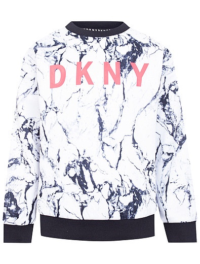 Свитшот с мраморным принтом DKNY - 0081219070060 - Фото 1