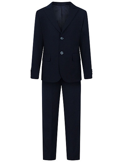 Костюм из пиджака и брюк синего цвета SILVER SPOON - 6024519180019 - Фото 1