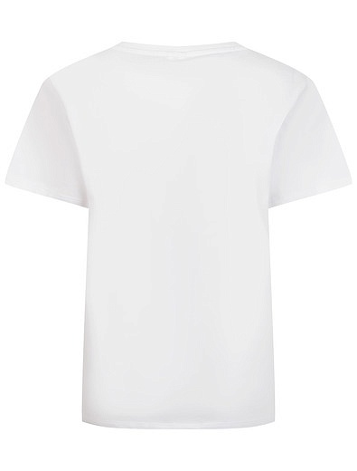 Белая футболка со звёздами Stella McCartney - 1134509283370 - Фото 6