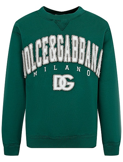 Свитшот с крупным логотипом бренда Dolce & Gabbana - 0084519284885 - Фото 1