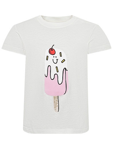 Белая футболка с мороженым Stella McCartney - 1134609272625 - Фото 1