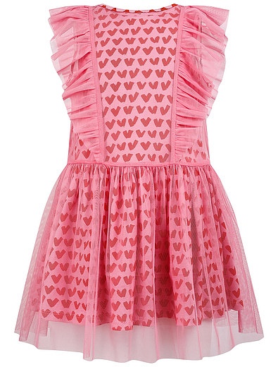 Платье из тюля с сердечками Stella McCartney - 1054509173238 - Фото 1