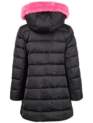 Пуховое пальто с розовым мехом TRE API - 1124509182810 - Фото 2