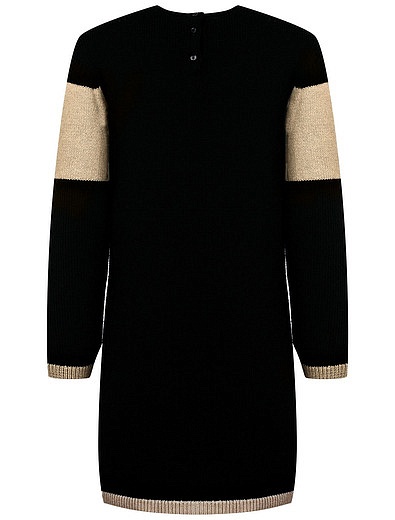 Платье из шерсти с вышивкой логотипа Dior - 1054609082454 - Фото 3