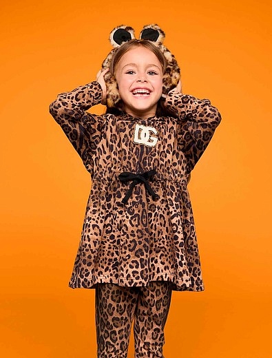Леопардовые меховые наушники Dolce & Gabbana - 1614509280017 - Фото 3