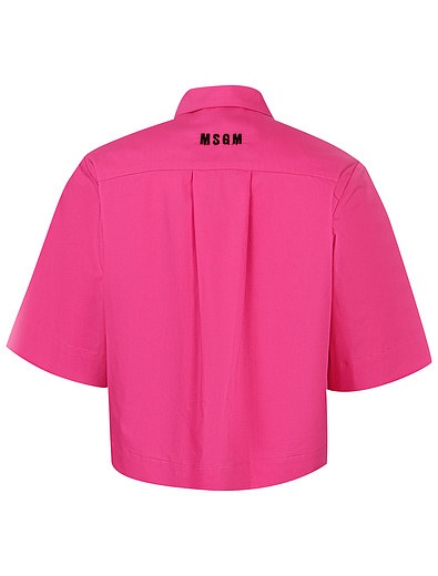 Блуза цвета фуксия с оборками MSGM - 1034509372893 - Фото 2