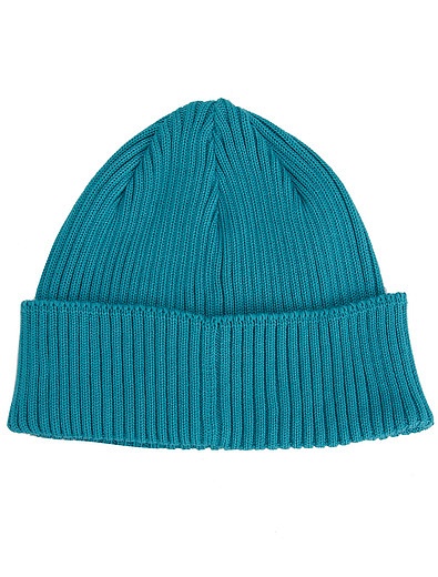 Голубая хлопковая шапка с линзами C.P.Company - 1354519370147 - Фото 3