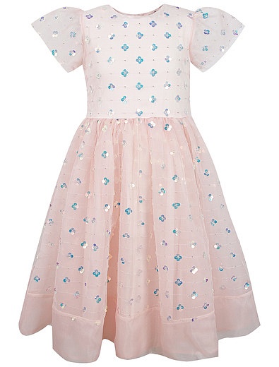 нежно-розовое Платье с пайетками CHARABIA - 1054509279060 - Фото 1