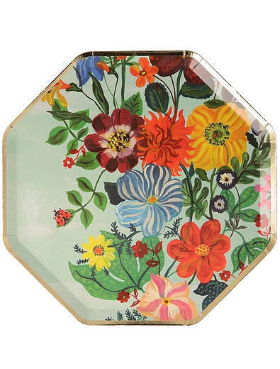 Набор одноразовых тарелок с цветочным принтом 8 шт. Meri Meri - 2294520080507 - Фото 4