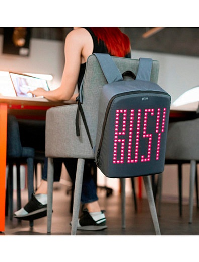 Цифровой рюкзак со светящимся led-экраном PIX - 1501720980027 - Фото 7