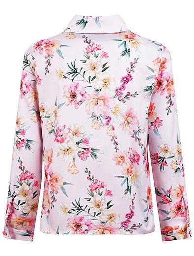 Хлопковая блуза с цветочным принтом EIRENE - 1034509184755 - Фото 2