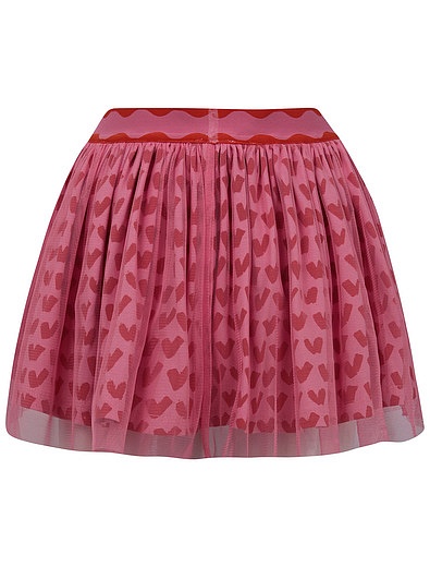 Многослойная мини юбка с принтом Stella McCartney - 1044509170160 - Фото 3