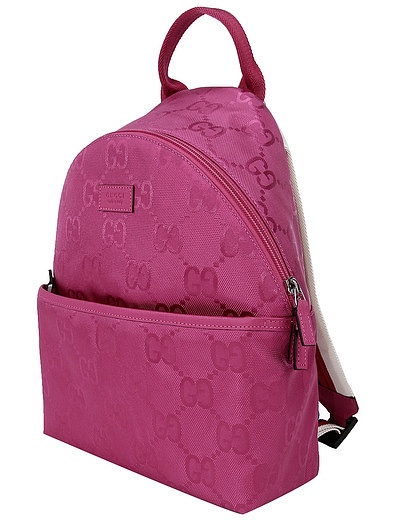 Розовый рюкзак с узором GG GUCCI - 1504508170078 - Фото 3