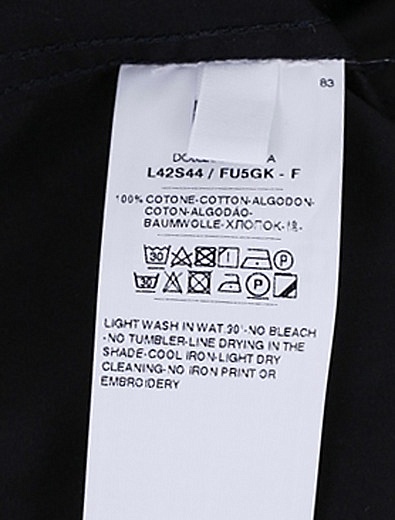 Рубашка с контрастной вышивкой Dolce & Gabbana - 1011119871206 - Фото 5