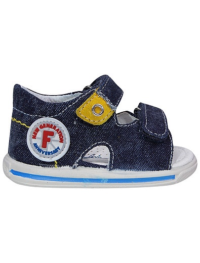 Синие сандалии на липучках Falcotto - 2074529170429 - Фото 2