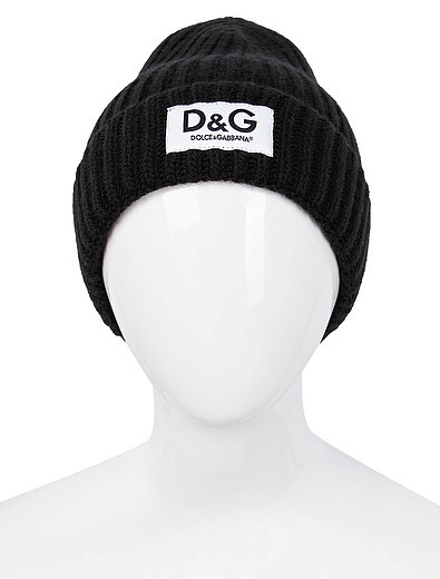 Шерстяная шапка с логотипом Dolce & Gabbana - 1354519180043 - Фото 4