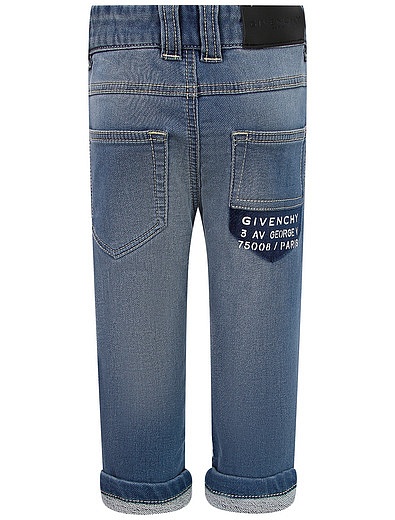 Синие джинсы с подворотами GIVENCHY - 1164529180786 - Фото 2