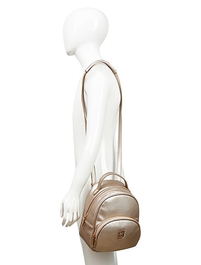 Золотой рюкзак с логотипом Liu Jo Junior - 1504508080285 - Фото 3