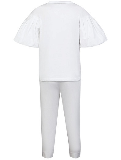 Комплект из брюк и футболки с пышными рукавами Simonetta - 3021209970458 - Фото 3