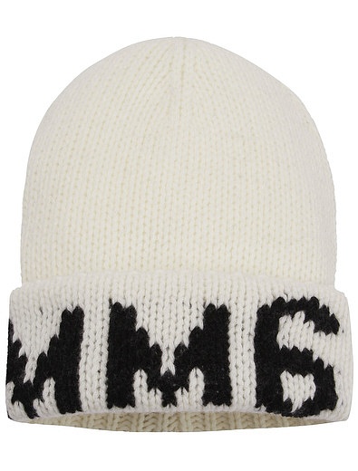 Белая шапка с логотипом MM6 Maison Margiela - 1354528280307 - Фото 1