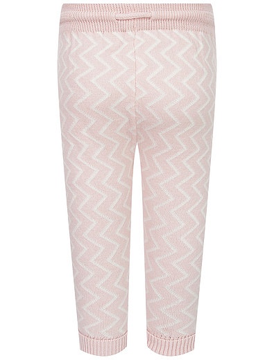 Комплект из розовых кардигана и брюк с белым джемпером Leoking - 3034500280218 - Фото 5