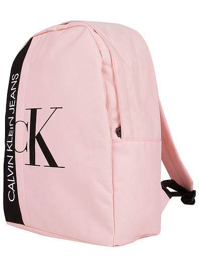 Розовый рюкзак с логотипом CALVIN KLEIN JEANS - 1504508170115 - Фото 3
