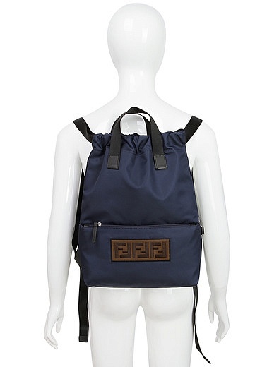Рюкзак текстильный со вставкой логотипа Fendi - 1501428970047 - Фото 10