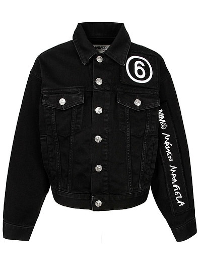 чёрная джинсовая Куртка MM6 Maison Margiela - 1074529280013 - Фото 1