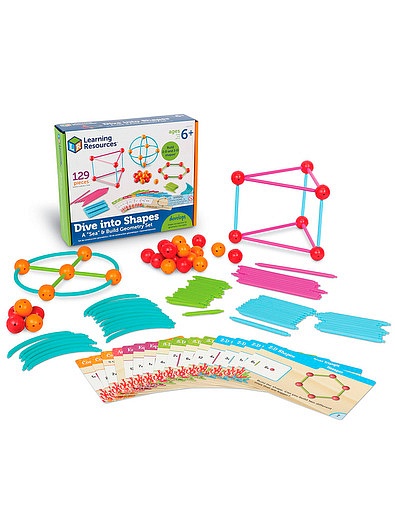 Развивающая игрушка "Погружение в геометрию с карточками" Learning Resources - 0664529180072 - Фото 1