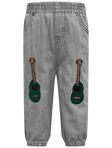 Серые джинсы с вышивкой Stella McCartney - 1164529270319 - Фото 1