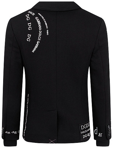 Однобортный пиджак с вышивкой Dolce & Gabbana - 1334519081588 - Фото 6