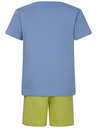 Разноцветный комплект из двух футболок и шорт Mayoral - 3034519170012 - Фото 4