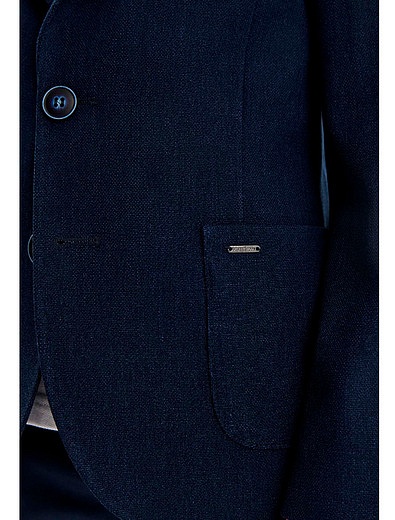 Трикотажный синий пиджак Slim SILVER SPOON - 1334519280493 - Фото 8