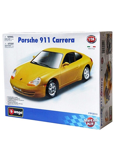 Машина для сборки Porsche 911 Carrera металлическая  1:24. Bburago Гулливер и К ТД ООО - 7138119320320 - Фото 1