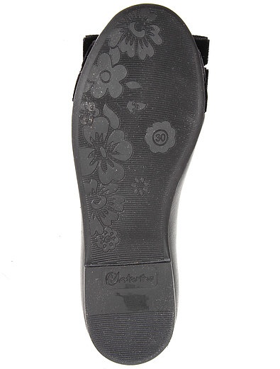 Черные туфли с бархатными бантами Naturino - 2011109980221 - Фото 5