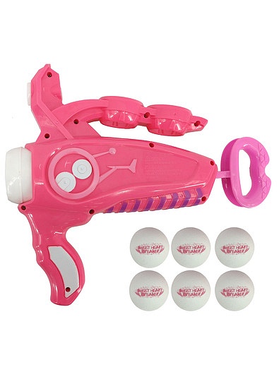 Розовый бластер с  6-ю шарами Toy Target - 7134529071654 - Фото 1